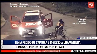 CINCO TV - TRONCOS DEL TALAR: He broke into a house to steal and was arrested by the COT