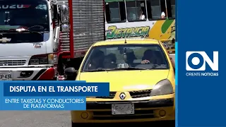 Dispute between taxi drivers and ride-sharing platforms in Cúcuta