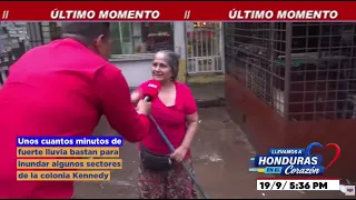 Lluvias causan inundaciones en la colonia Kennedy de Tegucigalpa