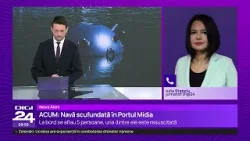 Remorcher scufundat în Portul Midia: o persoană este resuscitată, alte cinci ar putea fi la bord