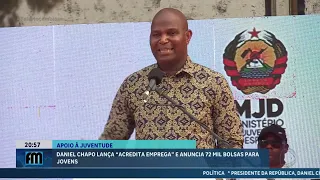 President Daniel Chapo launches "Acredita Emprega" and announces 72,000 scholarships for youth @M...
