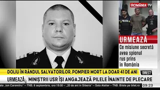 Mourning at ISU Sibiu! Firefighter Cosmin Michiu has passed away at only 41 years old.