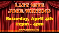 Joke Writing coming to TCMedia. This April 4th.