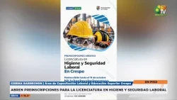 Corina Darrechon   Abren inscripciones para la licenciatura en higiene y seguridad labora