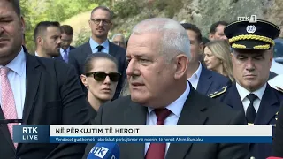 Vendoset gurthemeli i obeliskut përkujtimor në nderim të heroit të Kosovës,Afrim Bunjaku 24.09.2026