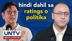 Sec. Lino Cayetano, itinangging politika o ratings ang batayan ng cabinet reshuffle