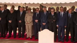 The funeral procession of the late Director of the Presidential Office, #Boualem_Boualem, to his ...