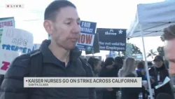 Kaiser nurses go on strike across California