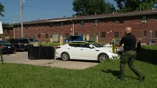 Police investigating scene at East St. Louis public housing complex