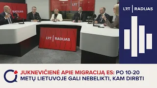 Juknevičienė apie migraciją ES: po 10-20 metų Lietuvoje gali nebelikti, kam dirbti