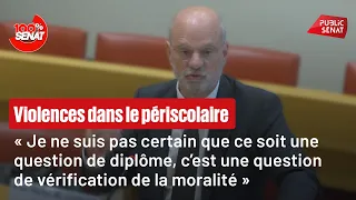 Violences dans le périscolaire: audition de Jean-Michel Blanquer