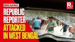 Republic Bangla's Car Attacked In West Bengal, Window Shattered During Election Coverage