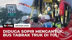 Kecelakaan Bus Rombongan Pemudik di Tol Ngawi-Solo, Sopir Diduga Mengantuk | Breaking News
