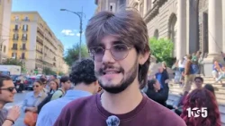 Student Protest Interview CGIL Naples School Oct 15