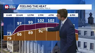Increasing heat through the weekend