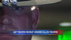 Arkansas State Police trooper recruit honors his grandfather who's a fallen ASP sergeant