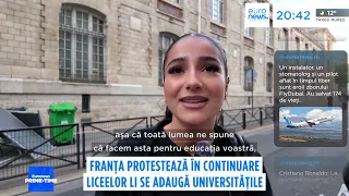 Proteste masive ale liceenilor în Franța: Peste 350 de școli blocate, sute de arestări și răniți