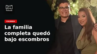 The tragedy of the López Sánchez family: father, mother, and children trapped in the rubble