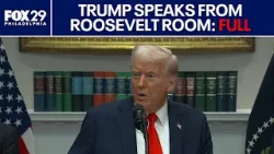 Trump delivers remarks from Roosevelt Room | FULL REMARKS