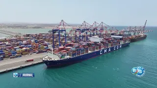 Port de Djibouti : le géant des mers CMA CGM Benjamin Franklin accoste pour la première fois