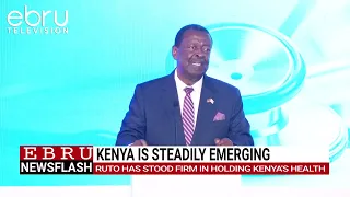 PCS Mudavadi praises the President for his steady and firm input on Kenya’s healthcare. #ebrunews