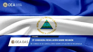 OAS News: Permanent Council considers situation in Nicaragua. August 19, 2026.