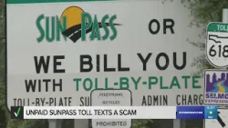 VERIFY: Receive a text claiming you have unpaid SunPass tolls? It's a scam