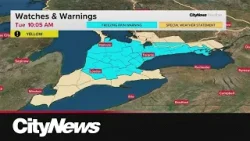 Toronto and GTA to get 5 mm of ice accretion amid freezing rain warnings