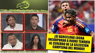 BARCELONA se dio el gusto de 'ROBARLE' el posible FICHAJE de RODRI al REAL MADRID | Ahora o Nunca