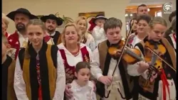 Jasienica. Opłatek Związku Podhalan Oddział Jasienica z Zespołem Regionalnym Cyrniawa z Krzeczowa