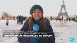 Cientos de vuelos cancelados por las bajas temperaturas en París • FRANCE 24 Español