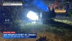 6 people hurt in crash after driver ran red light on South Side, Chicago police say