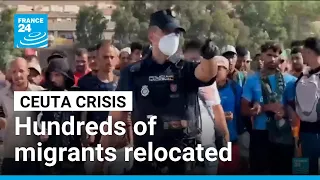 Hundreds of migrants relocated to temporary shelters following Ceuta border crisis • FRANCE 24
