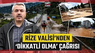 Heavy Rain Causes Floods in Rize: Governor of Rize Announces Latest Situation: No Loss of Life Re...