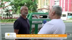 Praia Grande conta com contêineres para descarte de vidro - 24/2/26