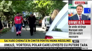 Ambulance called to the cemetery for Mădălina Apostol’s mother. The woman was on the verge of fai...