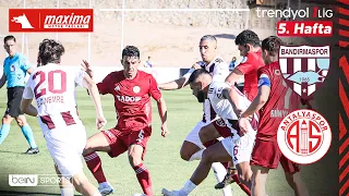 Bandırmaspor - Antalyaspor | Match HIGHLIGHTS Week 5 | Trendyol 1. Lig - 2026/27