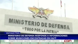 Ministry of Defense responds to reports regarding ammunition found in Haiti