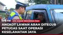 Momen Polisi Tertibkan Sejumlah Pengendara di Operasi Keselamatan Jaya | tvOne