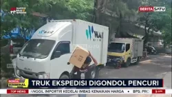 Terekam CCTV! Truk Ekspedisi Digondol Pencuri di Tambora Jakarta Barat #beritasatu