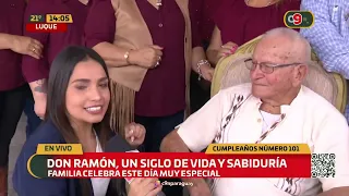 Don Ramón celebrates his 101st birthday surrounded by his family
