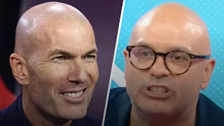 Zidane’s reaction to Olise’s goal is pure joy (Yoann Riou)