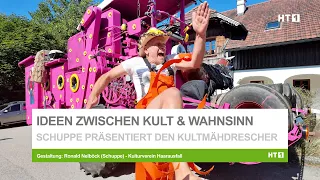 Ronald Nelböck Presents a Combine Harvester for an Unusual Road Trip