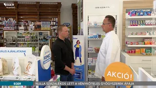 Nulla százalékos lett a vényköteles gyógyszerek áfája - 2026.09.01.