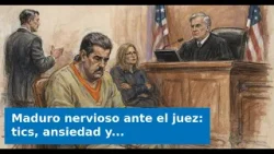 VIDEO: Maduro nervioso ante el juez: tics, ansiedad y una escena que provocó risas en la sala