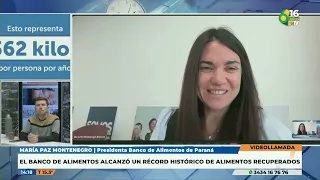 P6  María Paz Montenegro   El banco de alimentos alcanzó un récord histórico de alimentos recuperado
