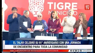CINCO TV - EL TALAR CELEBRATED ITS 91ST ANNIVERSARY WITH A COMMUNITY GATHERING