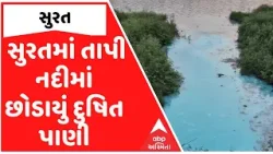 Surat: તાપી નદીમાં છોડાયું દુષિત પાણી, ગટરનું પાણી નદીમાં ભળતું હોય તેવો વીડિયો વાયરલ