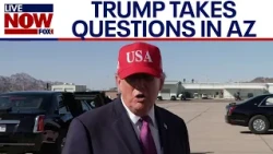 Trump talks Abdul El-Sayed, Pope Leo’s cancer, Iran war after Arizona rally