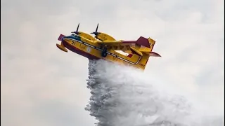 Monte Goi - The Canadairs arrive, it's a race against time